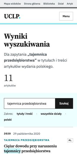 Wyniki wyszukiwania, telefon